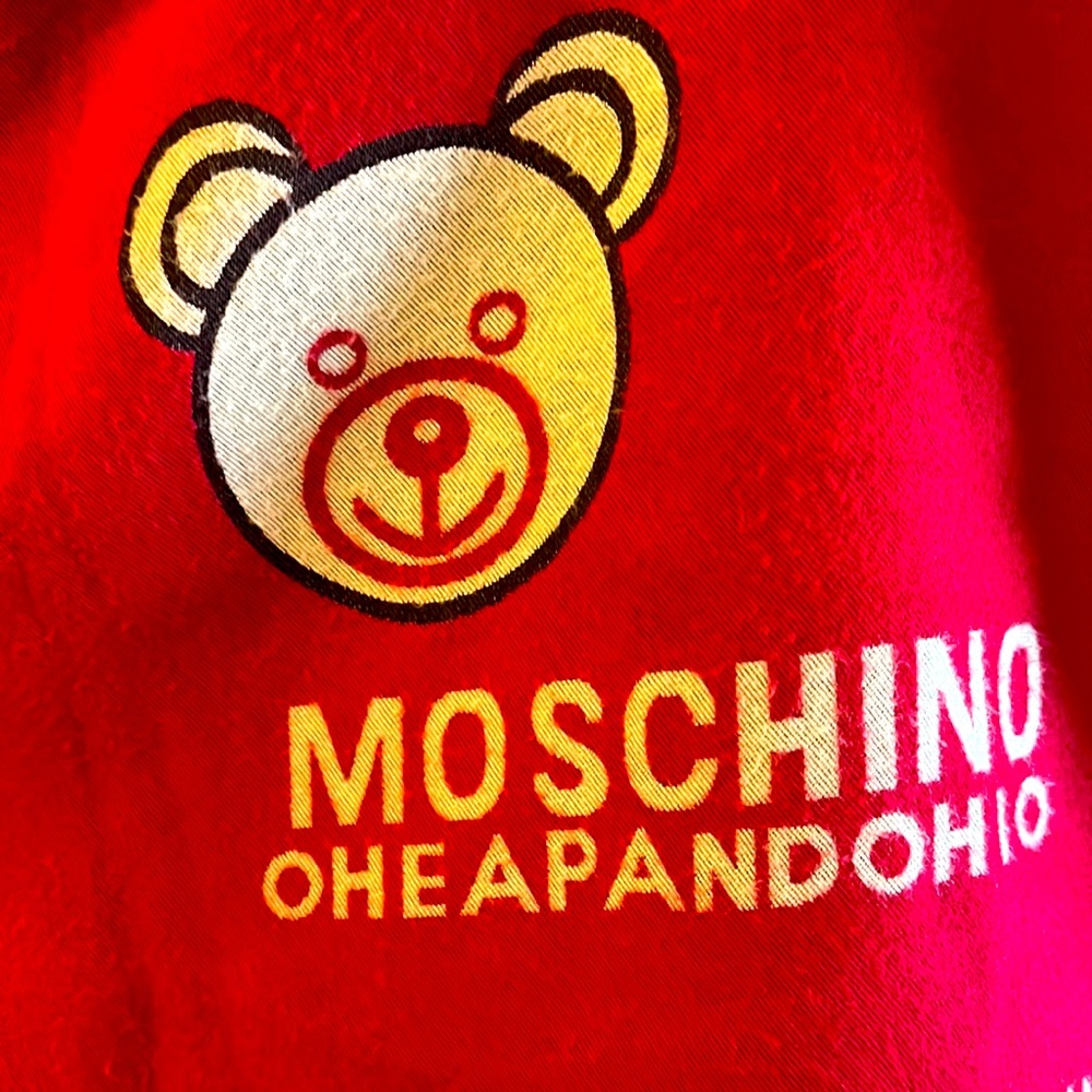 Vintage moschino bear scarf. One flaw in final photo.